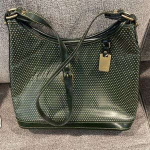 Vintage Dooney and Bourke Green shoulder bag- Made In USA- A2 310053